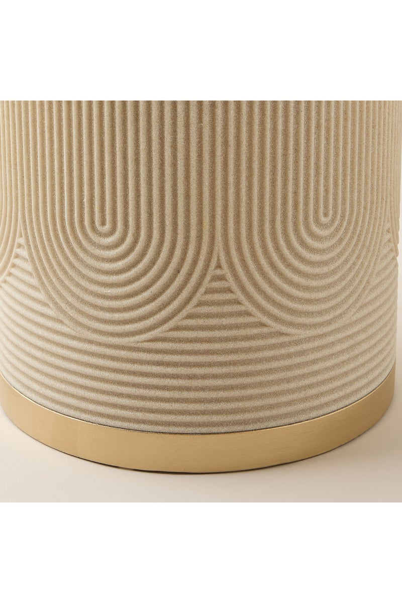 LIFESTYLE Swirl Textured Polyresin Waste Bin - Image 4